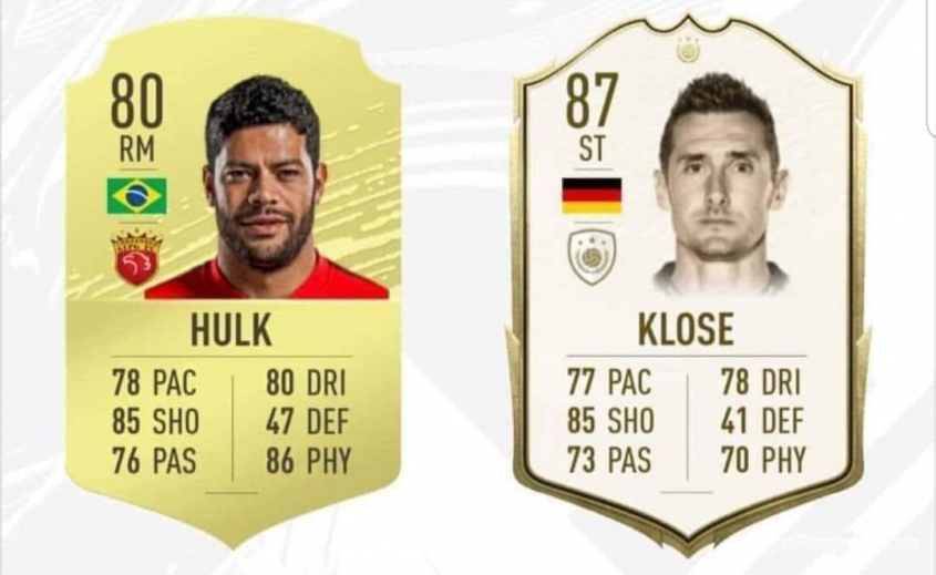 PORÓWNANIE kart Hulka i Klose w grze FIFA 20 xD